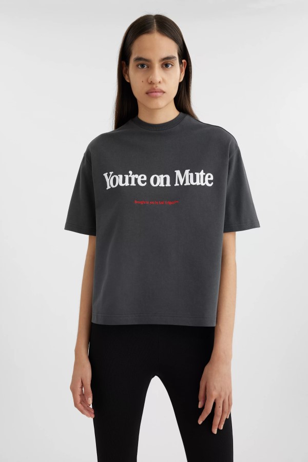 Stummes T-Shirt Axel Arigato Faded Black