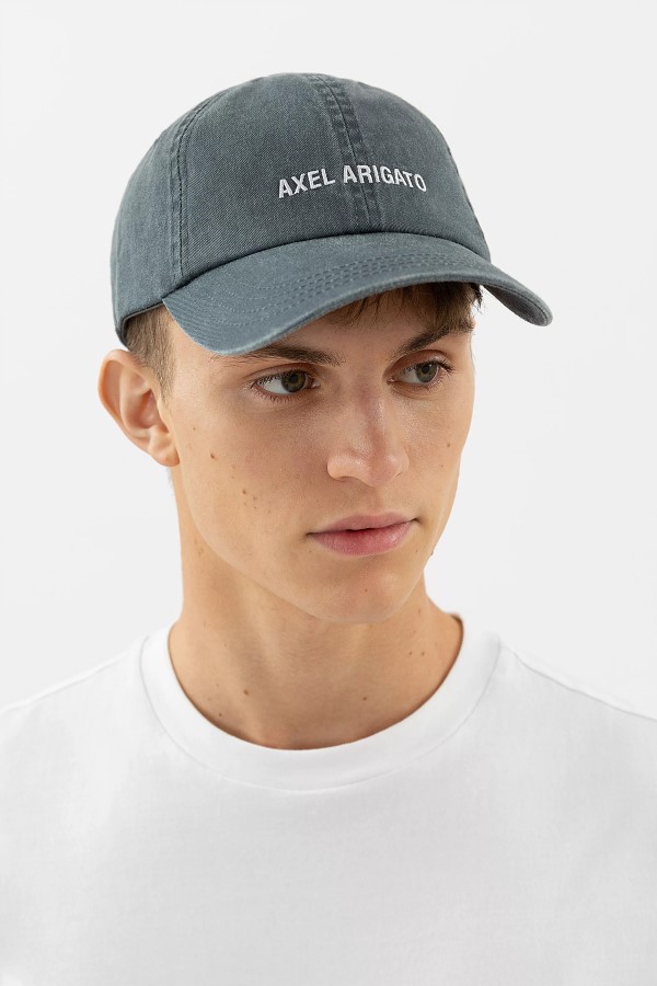 Aa Logo Cap Gewaschen Grau Axel Arigato