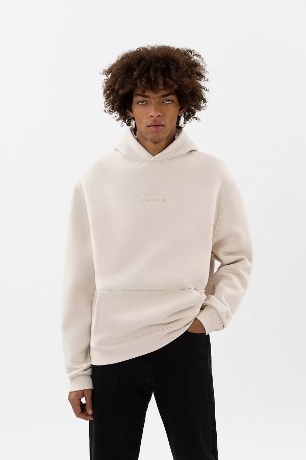 Axel Arigato Hellbeiger Monogramm-Hoodie