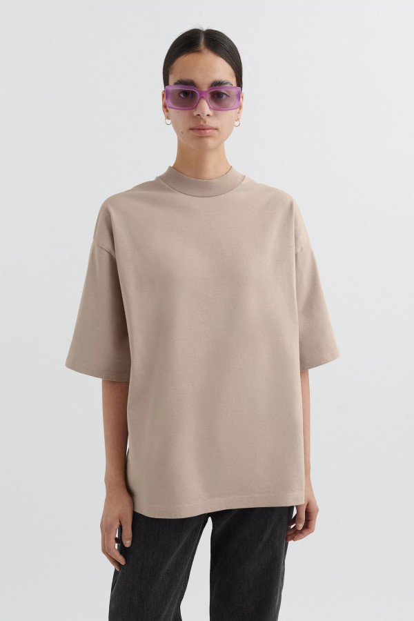 Formula übergroßes T-shirt In Helltaupe Von Axel Arigato