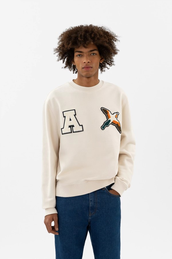 Unibienenvogel-sweatshirt Hellbeige Arigato