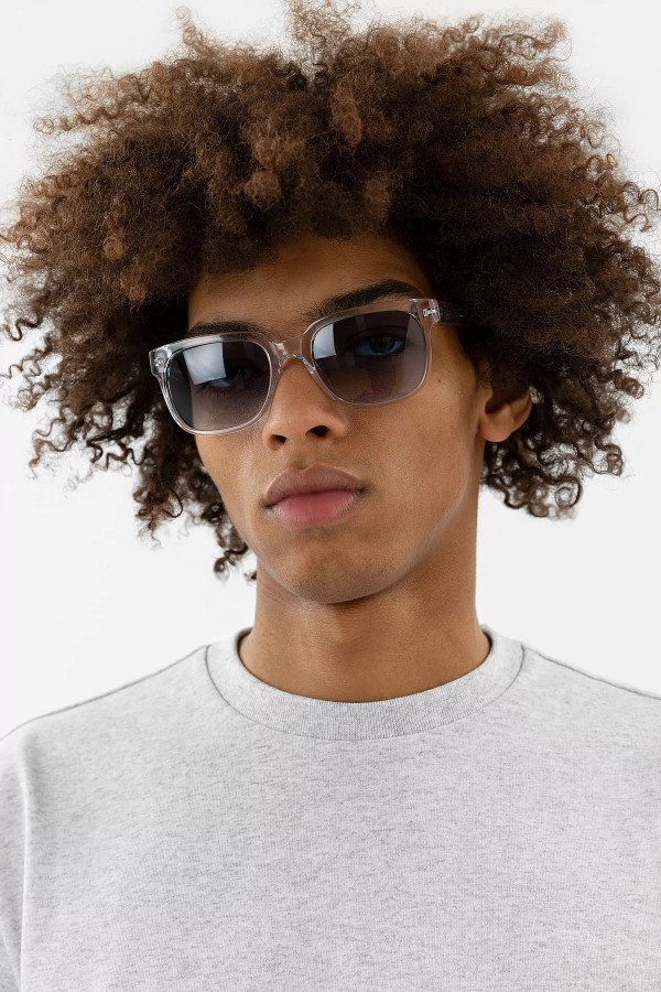 Jet Square Sonnenbrille Axel Arigato Transparent Verblassendes Blau