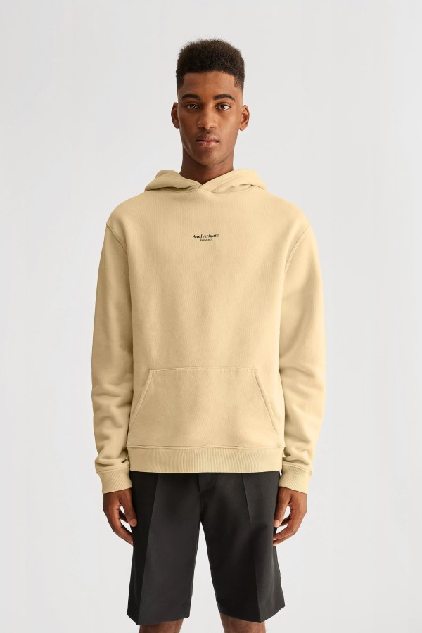Axel Arigato Naturgelber Fokus-Logo-Hoodie