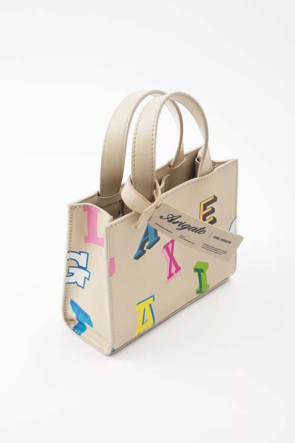 Arigato Trait Monogram Ledertasche Hellbeige