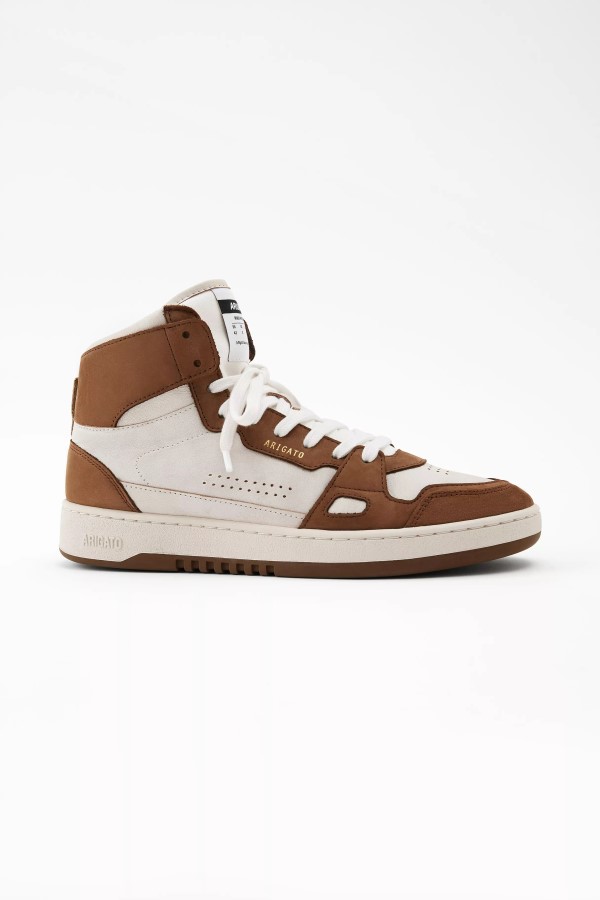 Arigato Beige Braun Würfel Hi Sneaker