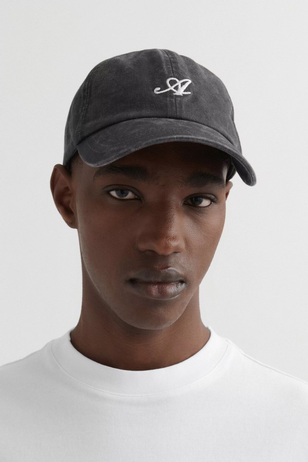 Axel Arigato Washed Signature Cap Schwarz Gewaschen