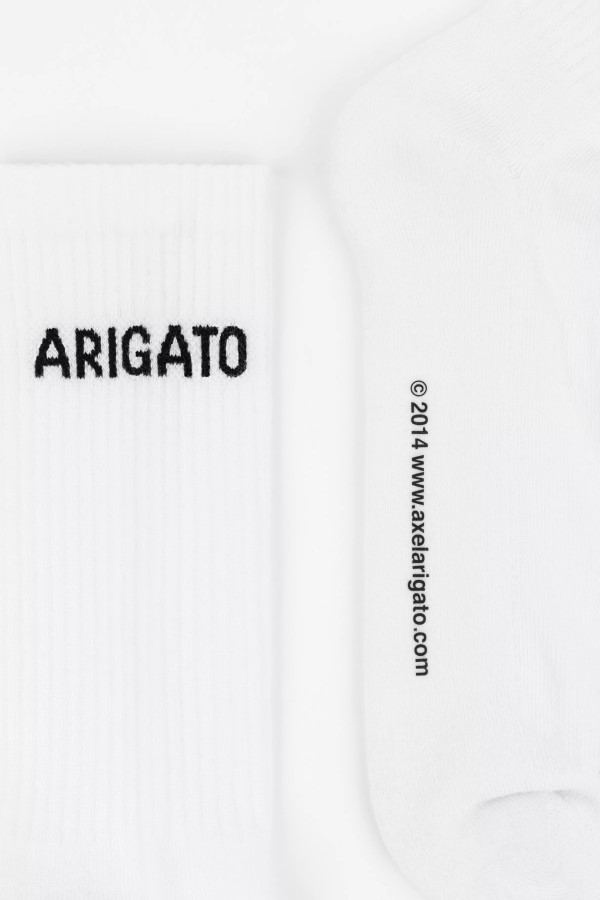Axel Arigato Weiße Schlauchsocken Mit Arigato-Logo