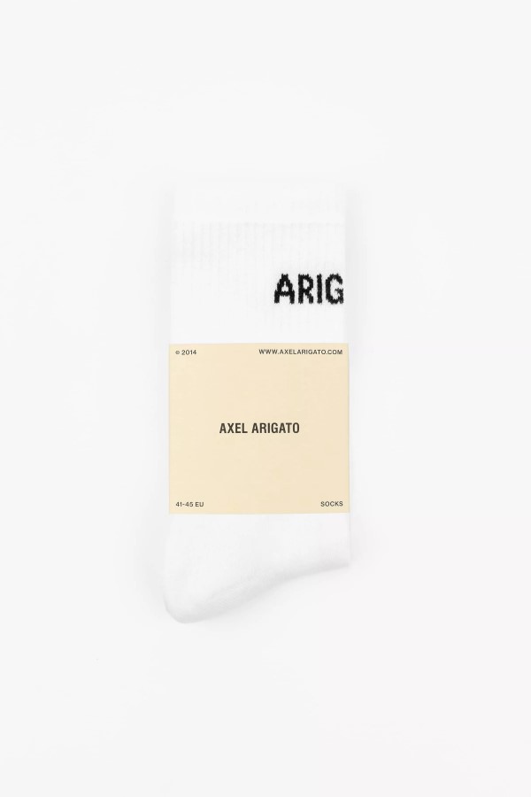 Axel Arigato Weiße Schlauchsocken Mit Arigato-Logo