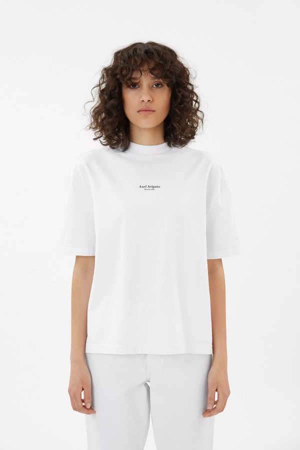 Axel Arigato Weißes Fokus-T-Shirt