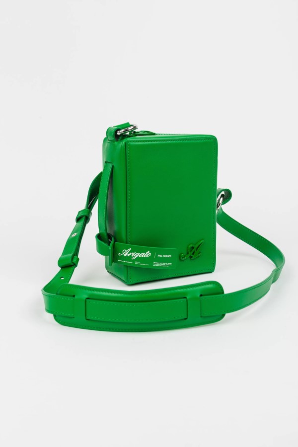 Axel Arigato Cubic Leather Pouch Jolly Green