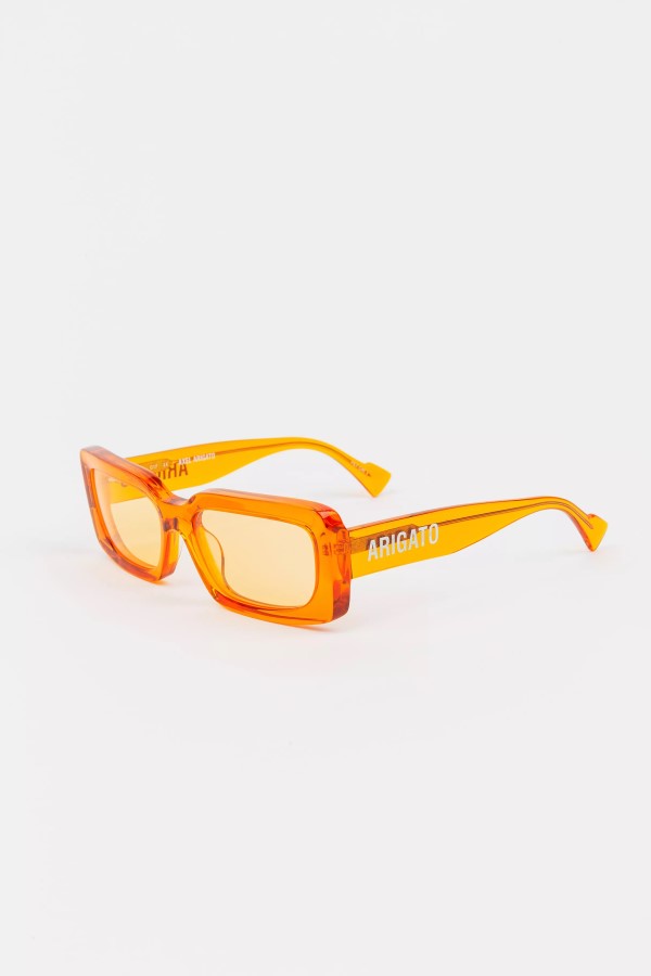 Arena Rechteckige Sonnenbrille Axel Arigato Orange Dark Honey