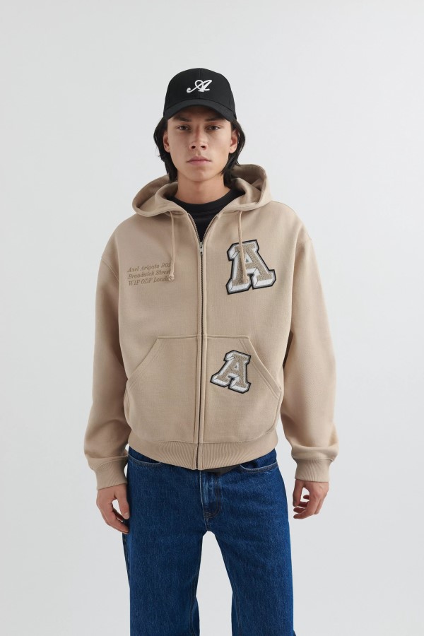 Axel Arigato Illusions-Hoodie In Hellem Taupe