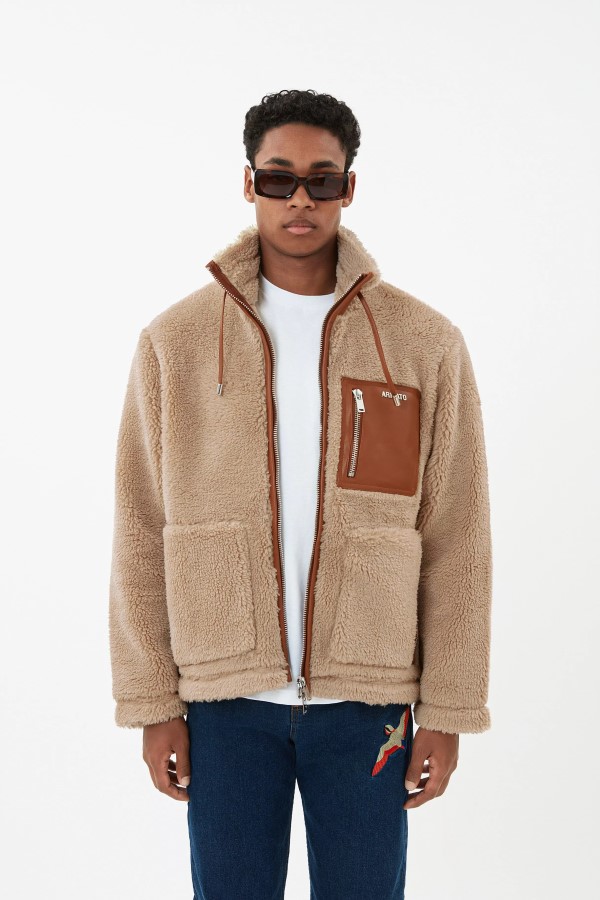 Mica Jacke Beige Braun Axel Arigato