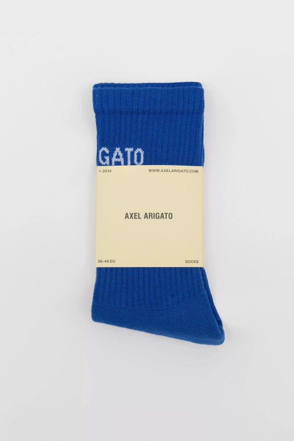 Axel Arigato Brand Blaue Schlauchsocken Mit Arigato-Logo