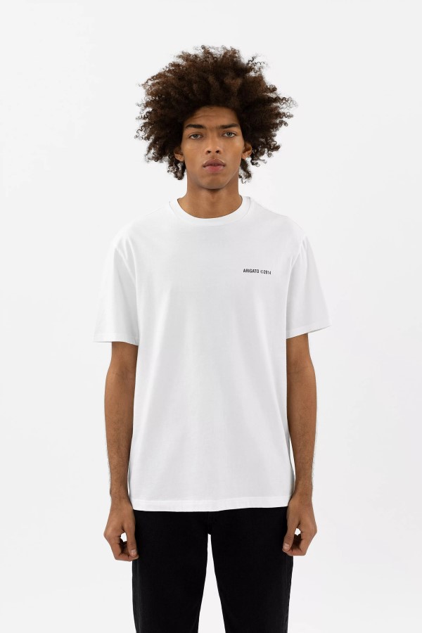 Axel Arigato Monogramm T-Shirt Weiß