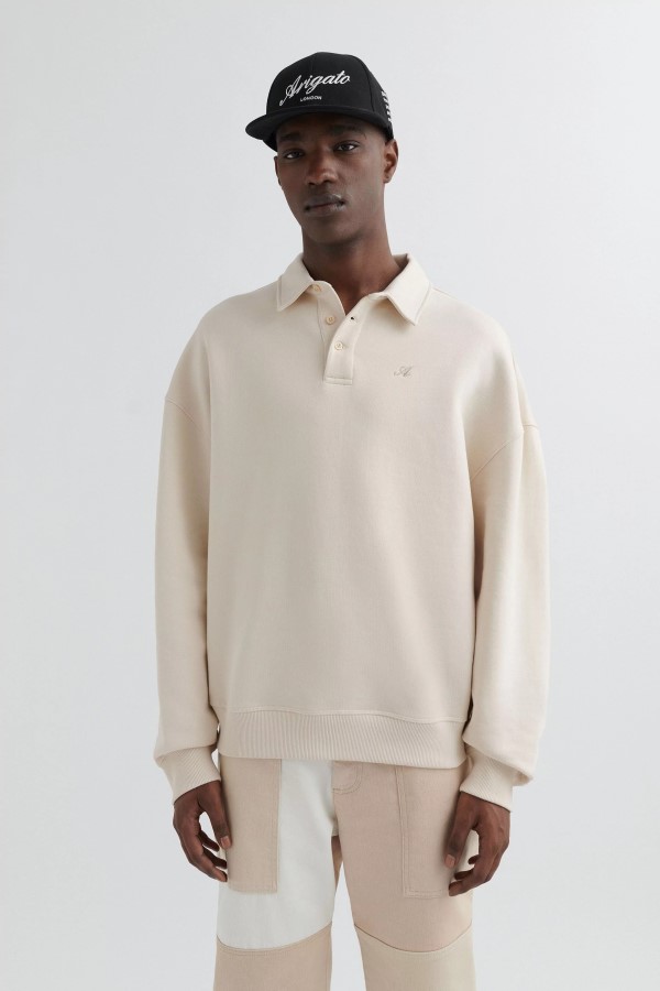 Signature-Polo-Sweatshirt In Hellbeige Von Axel Arigato