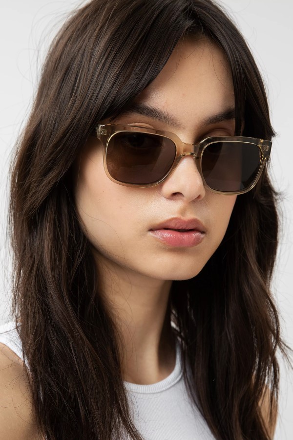 Axel Arigato Transparente Sandbraun Jet Square Sonnenbrille
