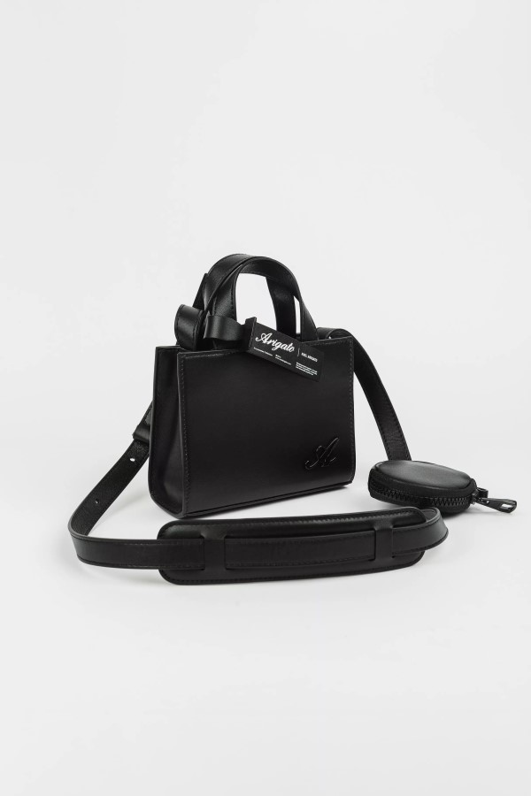 Axel Arigato Schwarze Trait-Ledertasche