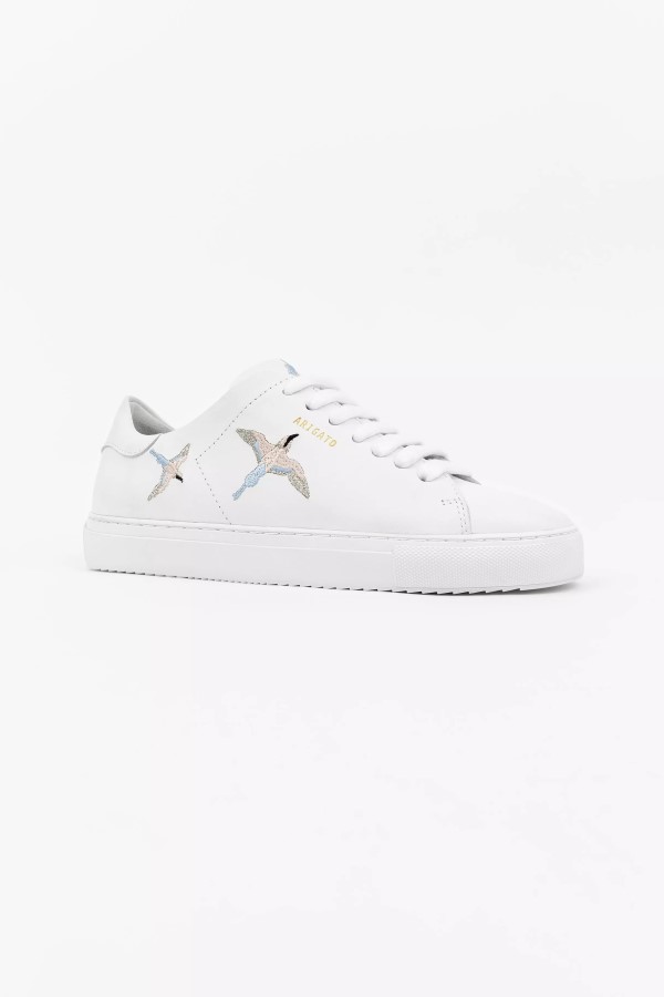 Axel Arigato Clean 90 Biene Vögel Weiß Blau Rosa