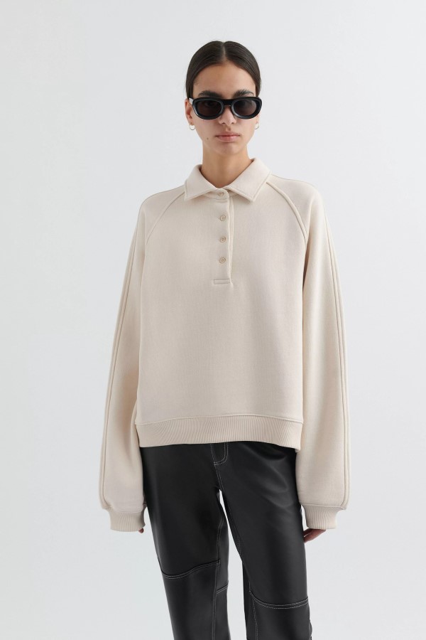 Sonntag Polo-sweatshirt Hellbeige Axel Arigato