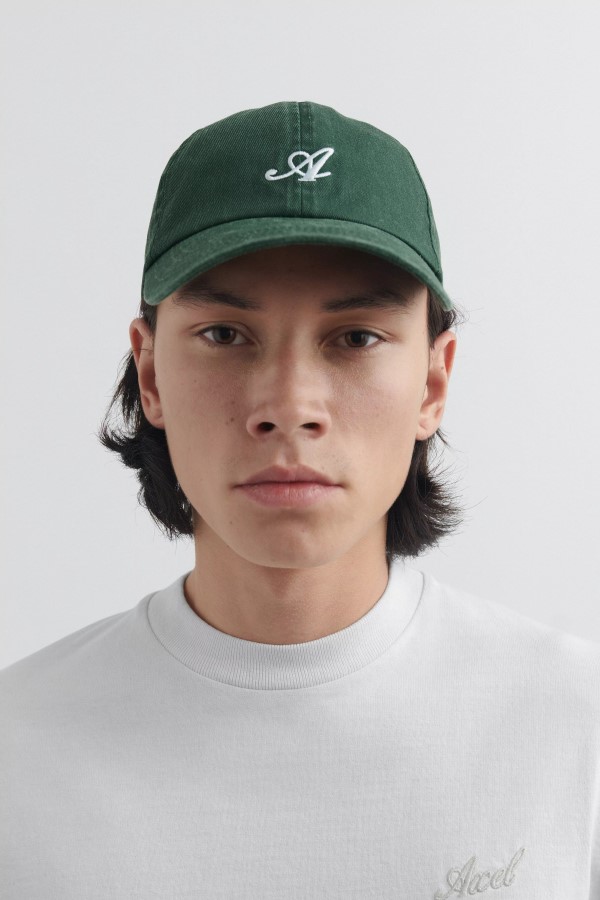 Axel Arigato Washed Signature Cap Mit Grüner Waschung