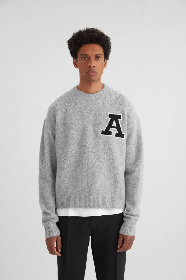 Mannschaftspullover Axel Arigato Grau Meliert