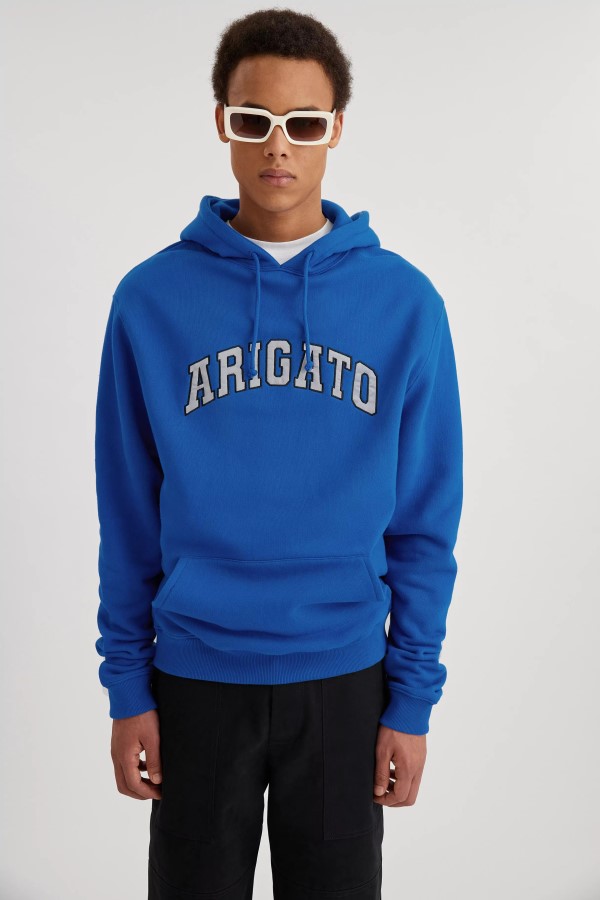 Axel Arigato College-Logo-Hoodie Klein Blau