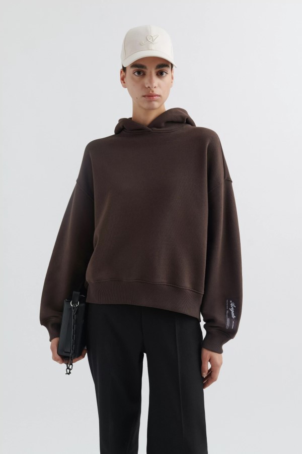 Local Hoodie Axel Arigato Dunkelbraun