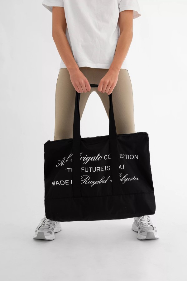 Axel Arigato Schwarze Future-Einkaufstasche Mit Reißverschluss