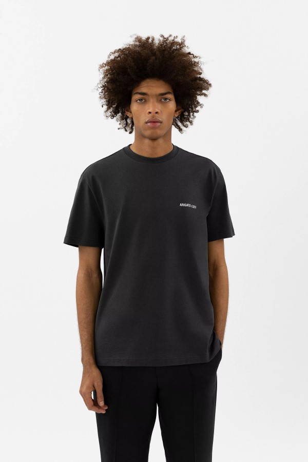 Monogramm-T-Shirt Axel Arigato Faded Black