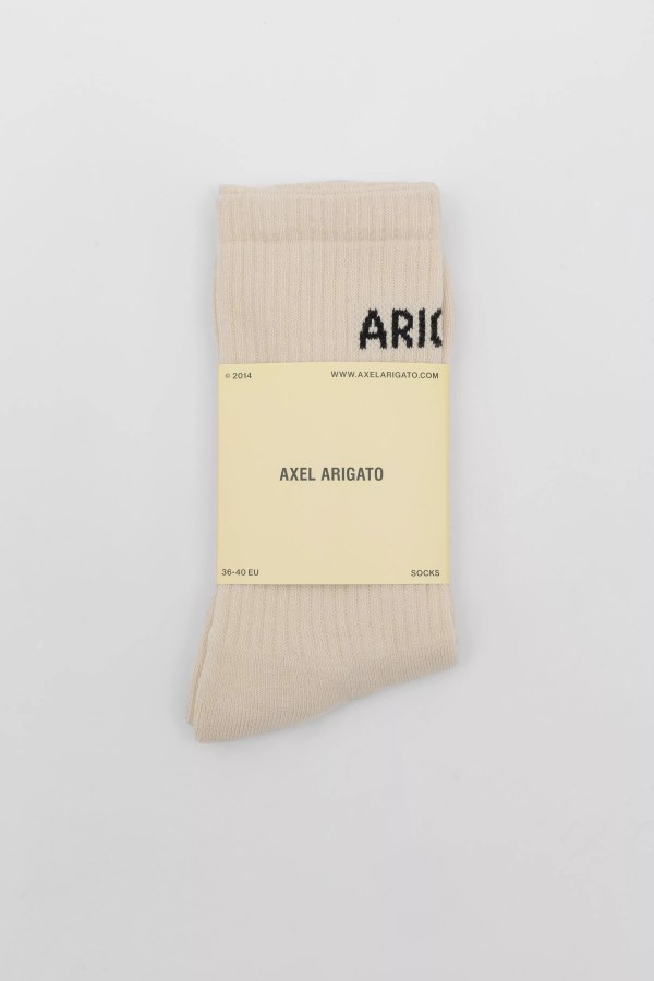 Axel Arigato Schlauchsocken Mit Arigato-Logo, Hellbeige