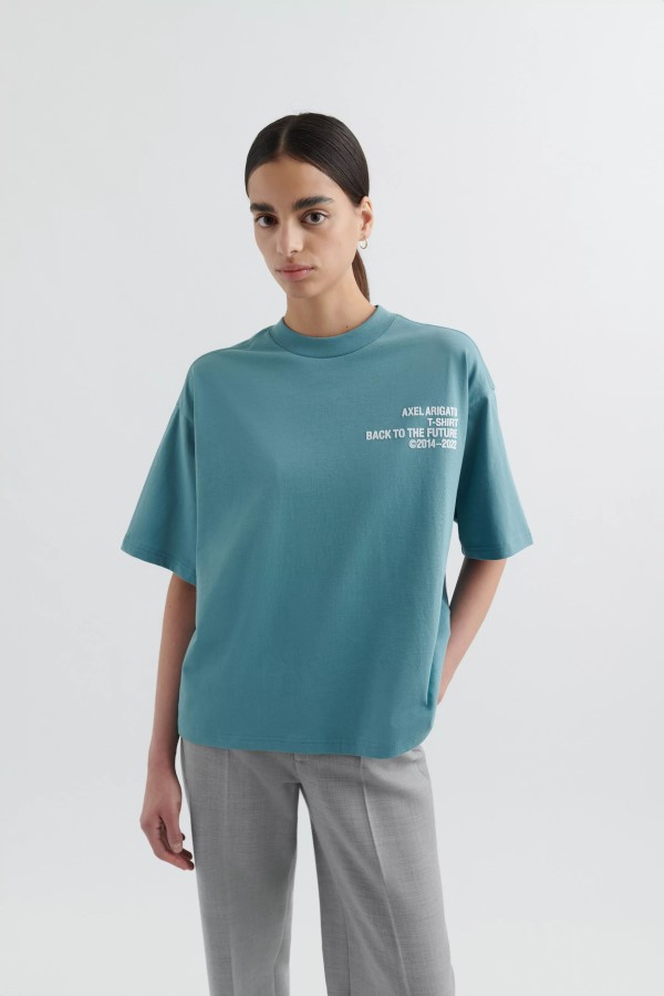 Era T-shirt Hellpetrol Blau Arigato