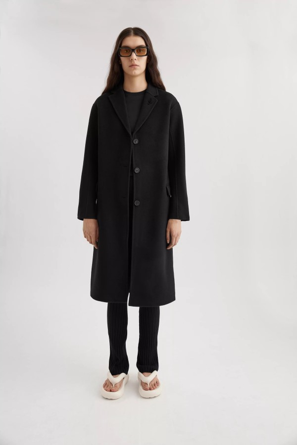 Axel Arigato Dawn Wollmantel Schwarz