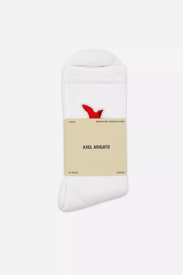 Rouge Bee Bird Tube Socken Arigato Weiß