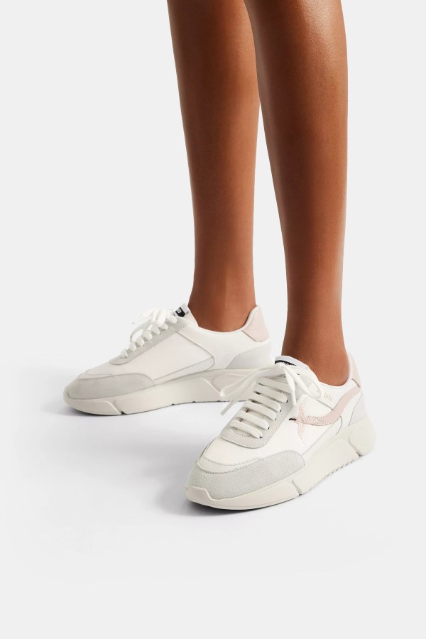 Axel Arigato Genesis Stripe Biene Vogel Weiß Rosa