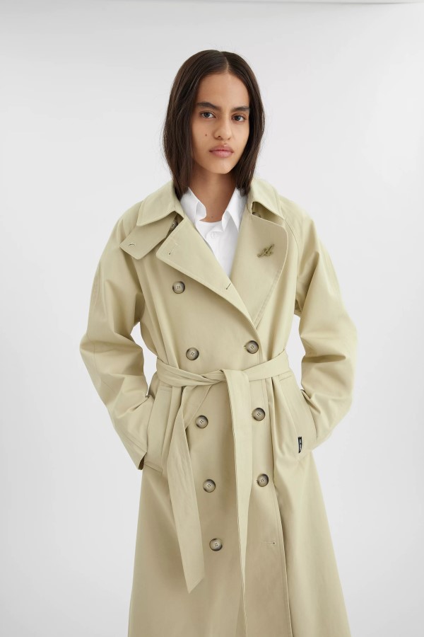 Globe Trenchcoat Naturgelb Axel Arigato